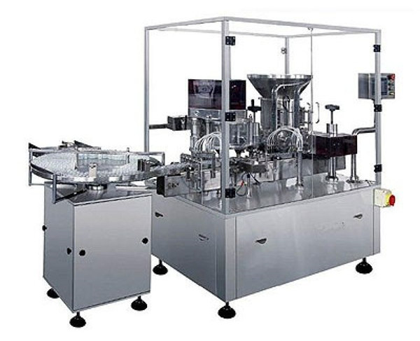 건조한 분말 주입 충전물 기계